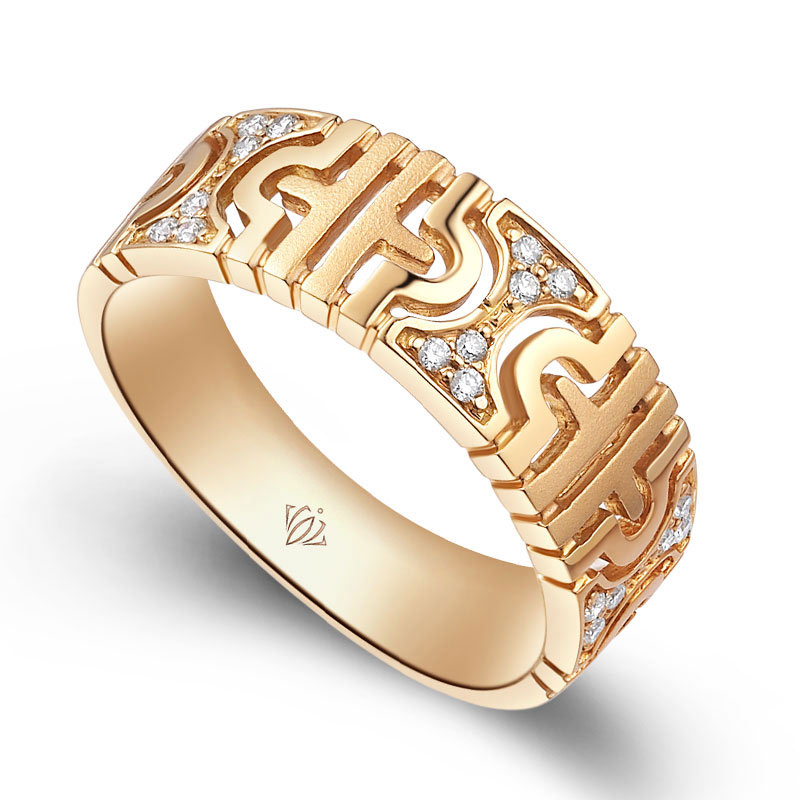典爱 简奢款/18K白金钻石 女对戒