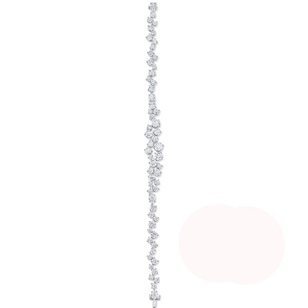 海瑞温斯顿 (Harry Winston) 漪锦簇Sparkling Cluster系列珠宝钻石手链