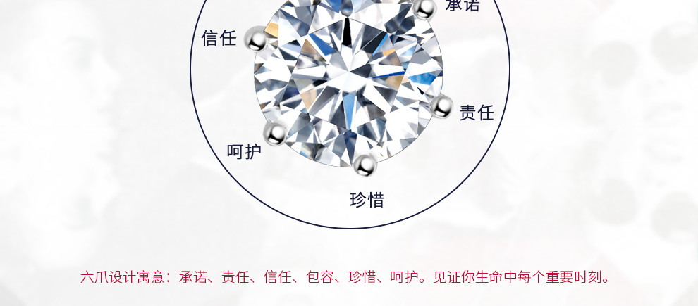 简略恋情 繁复款/18K白金钻石吊坠 50/H/VS2/GIA双证