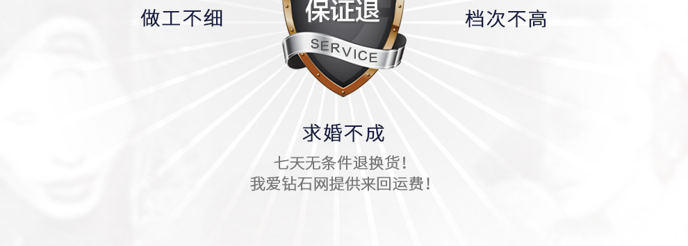 爱保护-公主/18K白金钻戒 1克拉/I-J色/SI净度 国检