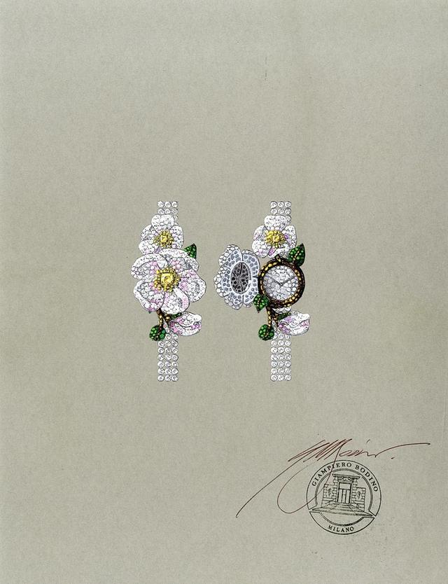 Giampiero Bodino推出高等珠宝手表新作：水仙花