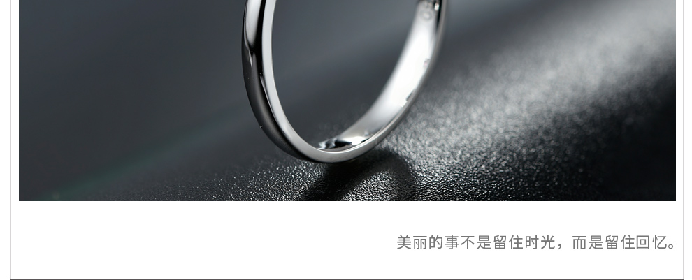 保护-平生所爱/18K白金钻戒 1克拉 F-G色/SI净度 国检