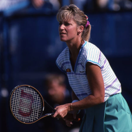 Chris Evert佩带网球手链
