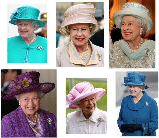 英国女皇伊莉莎白二世佩带差别珠宝胸针列席多种场所