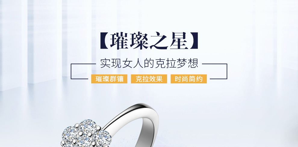 残暴之星/18K白/1克拉结果 国检证书