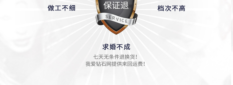 溺爱/18K白金 30分G色SI1净度3EX切工GIA双证书