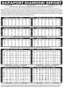2017年12月29日最新Rapaport钻石报价表（图文）