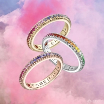 Fabergé法贝热彩虹旗永久戒指：爱无性别