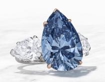 佳士得拍卖将显现一颗17.61ct艳彩蓝钻“Bleu Royal”