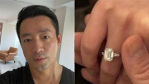 汪小菲晒钻戒颁布发表求婚胜利，2克拉高奢钻戒超抢镜